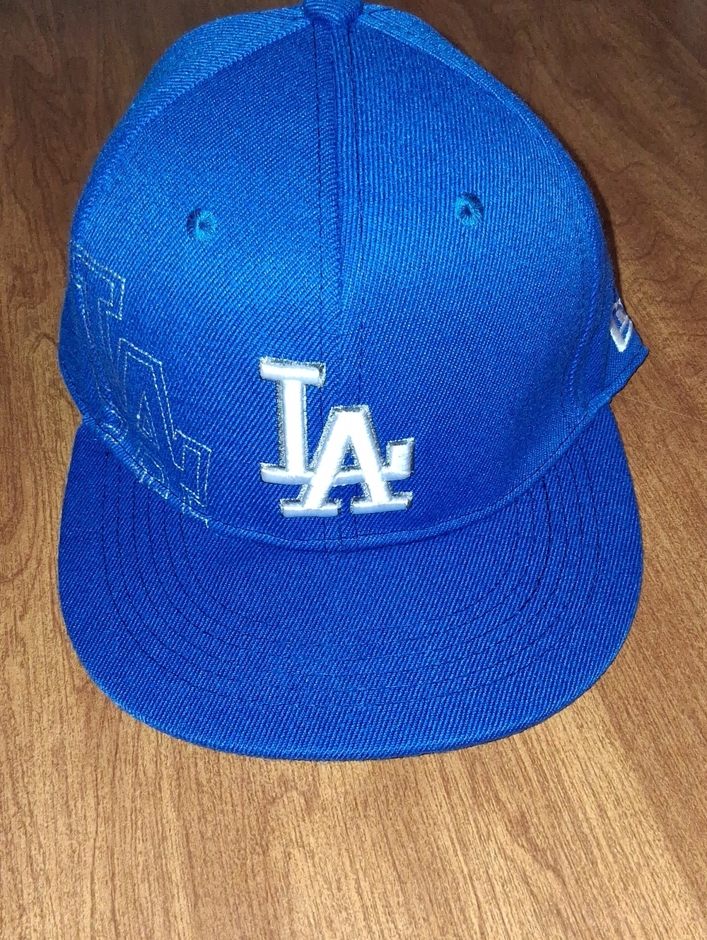 New Era LA Snapback Hat - Blue & White